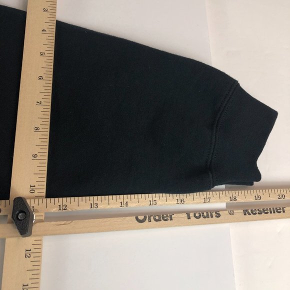 Lularoe Sweater Women's Large Black Crewneck Bless Impress Long Sleeve Pullover - Picture 4 of 8